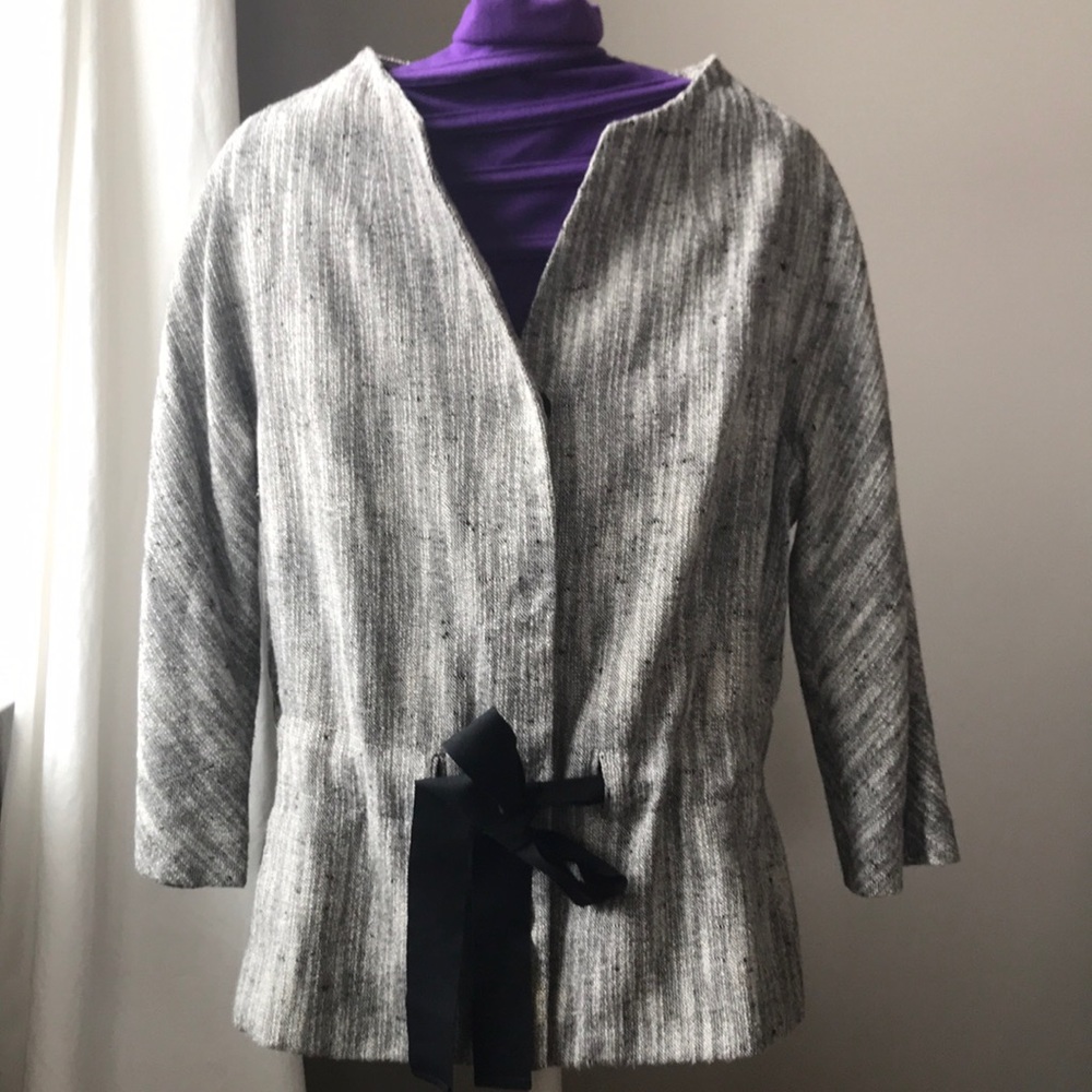 Talbots collarless Blazer